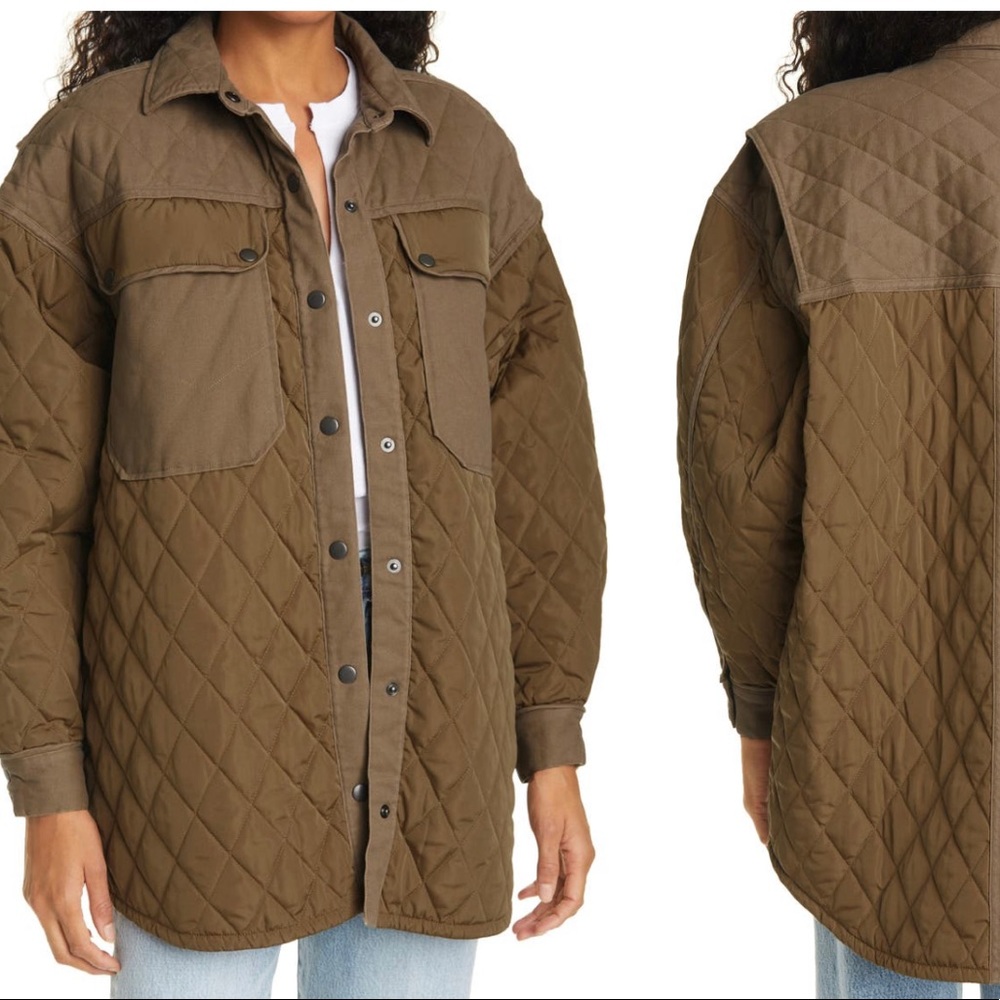 Frame Oversized shirt jacket.
